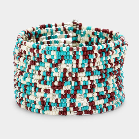 Fashion Boho Seed Beaded Bracelet