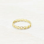 Sterling Silver Gold Plated Ring