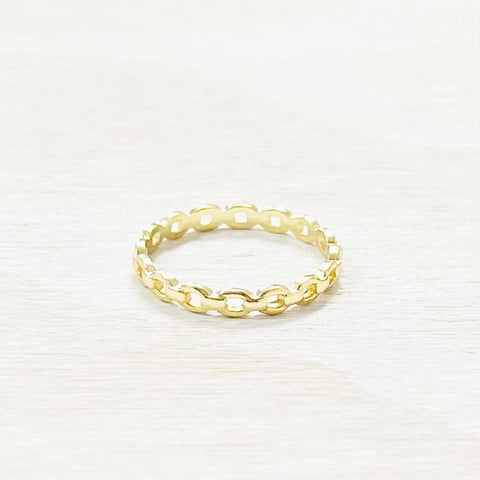 Sterling Silver Gold Plated Ring