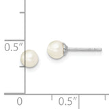 Sterling Silver Freshwater Cultured Pearl Studs