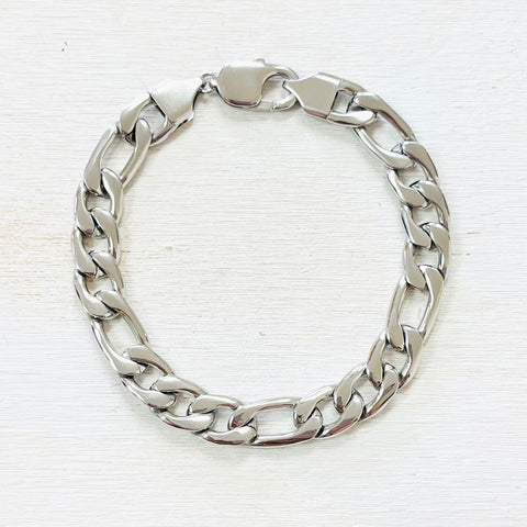 Stainless Steel Figaro Bracelet