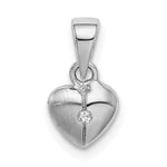 Sterling Silver Children’s CZ Heart Necklace