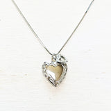 Fashion Silver Tone Double Heart Locket