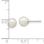 Sterling Silver Imitation Pearl Studs
