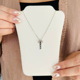 Sterling Silver Mama Charm Necklace