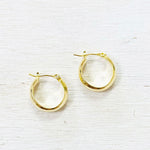 Fashion Gold Tone Hoops