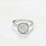 Sterling Silver CZ Engagement Style Ring