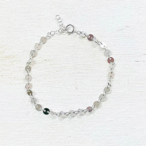 Sterling Silver Discs Bracelet