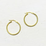 Sterling Silver Gold Plated Hoops