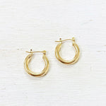 Fashion Gold Tone Hoops