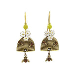 Silver Forest Bee Hive Earrings