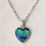 Wild Pearle Abalone Framed Heart Necklace