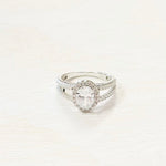 Sterling Silver Oval CZ Ring