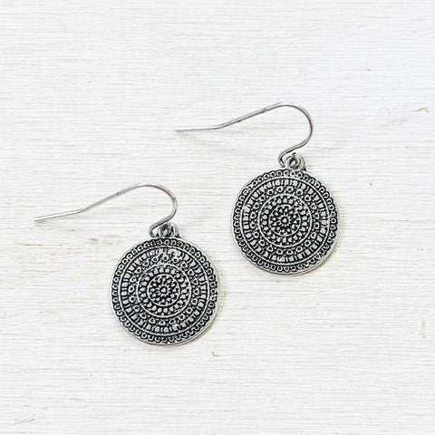 Fashion Silver Tone Earrings
