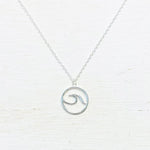 Sterling Silver Wave Necklace