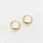 Fashion Gold Tone Hoops