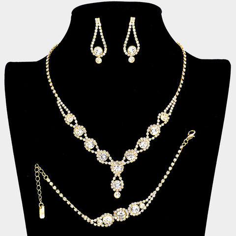 Fashion Gold Tone 3 Piece Set