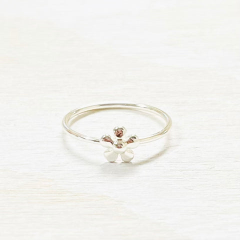 Sterling Silver Flower Ring