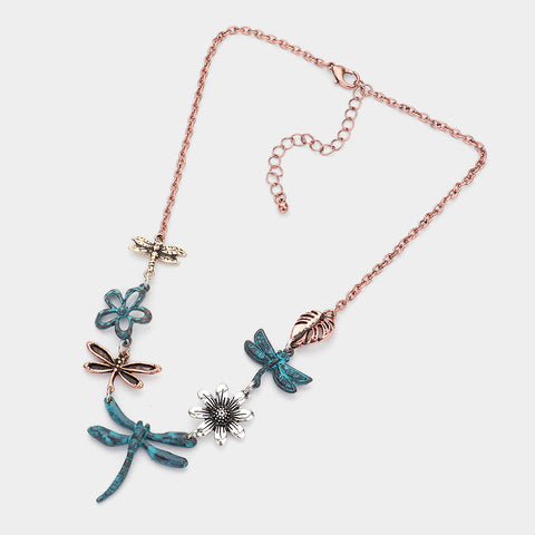 Fashion Dragonfly Necklace Set