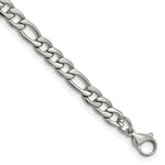 Stainless Steel Figaro Chain Bracelet