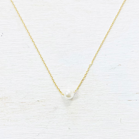 Fashion Gold Tone Pearl Necklace