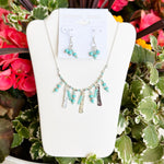 Sterling Silver Turquoise Seed Bead Earrings