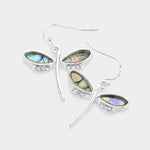 Fashion Abalone Dragonfly Earrings