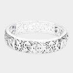 Fashion Silver Tone Stretch Bracelet