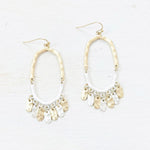 Fashion Two Tone Dangle Earrings
