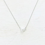 Fashion Silver Tone Pearl Necklace