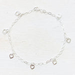 Sterling Silver Heart Anklet