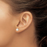 Sterling Silver Imitation Pearl Studs