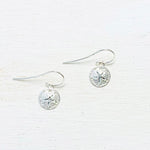 Sterling Silver Sand Dollar Dangle Earrings