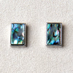 Wild Pearle Abalone Rectangle Earrings