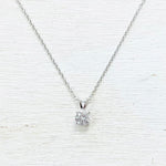 Sterling Silver CZ Necklace
