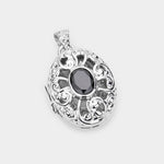 Fashion Oval Filigree Locket Necklace
