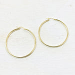 Sterling Silver Gold Plated Hoops