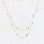 Fashion Rose Gold Long Layered Necklace