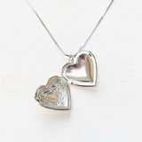 Fashion Silver Tone Heart Locket