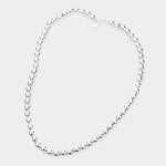 Fashion Silver Ball Necklace