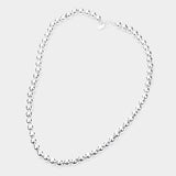 Fashion Silver Ball Necklace