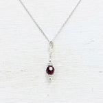 Sterling Silver July Necklace
