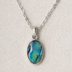 Wild Pearle Abalone Framed Oval Necklace