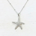 Fashion Silver Tone Starfish Necklace