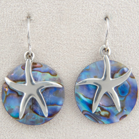 Wild Pearle Abalone Ocean Star Earrings