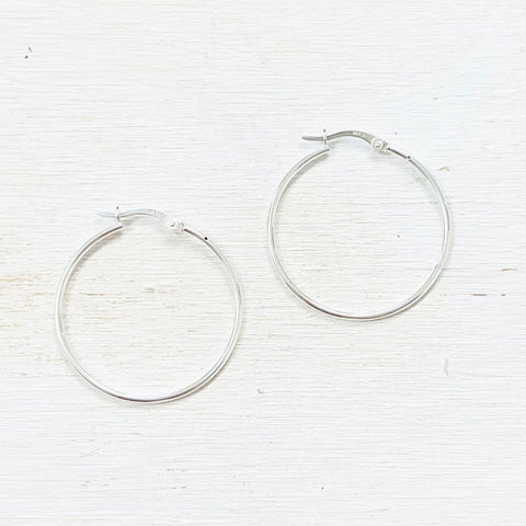 Sterling Silver Hoops