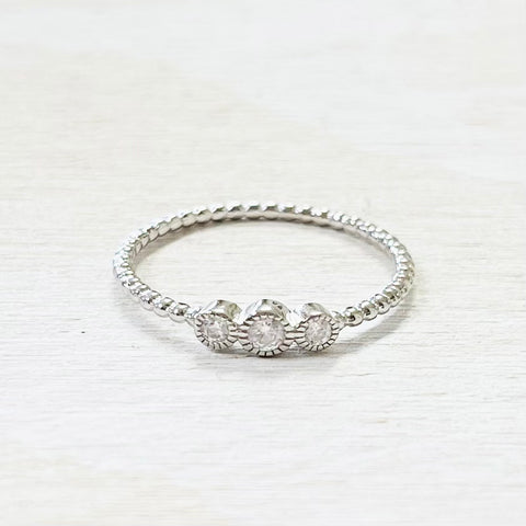 Sterling Silver CZ Ring