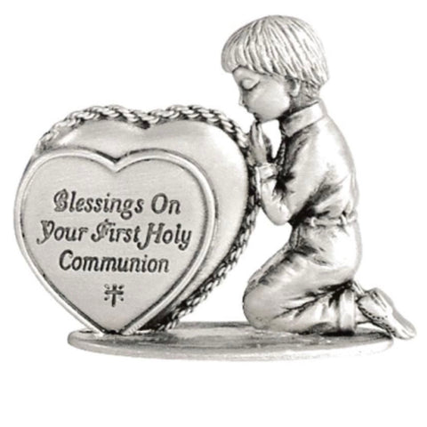 Communion Boy Praying Figurine