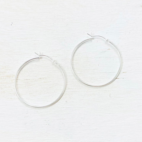Sterling Silver Hoops