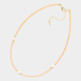 Fashion Beaded Pearl Necklace